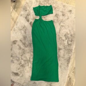 SHEIN Vibrant Green Maxi Dress